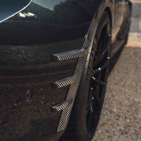 BMW G87 M2 CARBON FIBRE REAR SIDE FENDER TRIM-Accessories-CT CARBON-CT Carbon - High-quality carbon fiber and gloss black aerodynamic parts for premium sports and luxury vehicles.