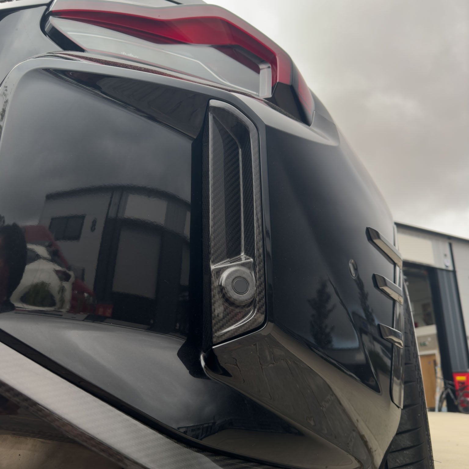 BMW G87 M2 CARBON FIBRE REFLECTOR DELETE - CT DESIGN-Accessories-CT CARBON-CT Carbon - High-quality carbon fiber and gloss black aerodynamic parts for premium sports and luxury vehicles.