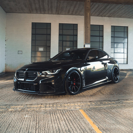 BMW G87 M2 CARBON FIBRE SIDE SKIRTS - CT DESIGN-Side Skirts-CT CARBON-CT Carbon - High-quality carbon fiber and gloss black aerodynamic parts for premium sports and luxury vehicles.