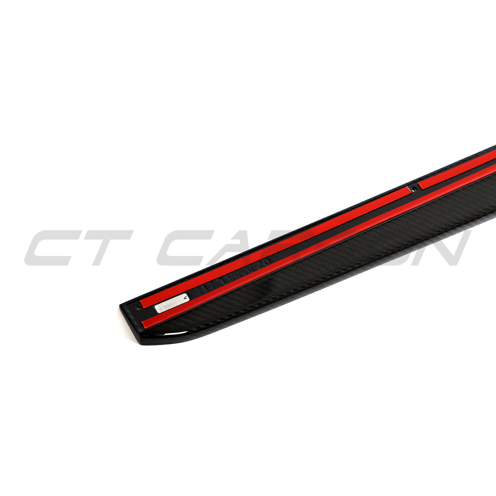 BMW G87 M2 CARBON FIBRE SIDE SKIRTS - CT DESIGN-Side Skirts-CT CARBON-CT Carbon - High-quality carbon fiber and gloss black aerodynamic parts for premium sports and luxury vehicles.