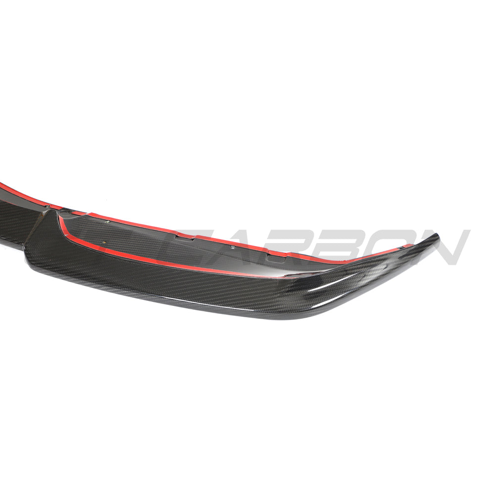 BMW G87 M2 CARBON FIBRE SPLITTER - CT DESIGN 1 PIECE-Splitter-CT CARBON-CT Carbon - High-quality carbon fiber and gloss black aerodynamic parts for premium sports and luxury vehicles.