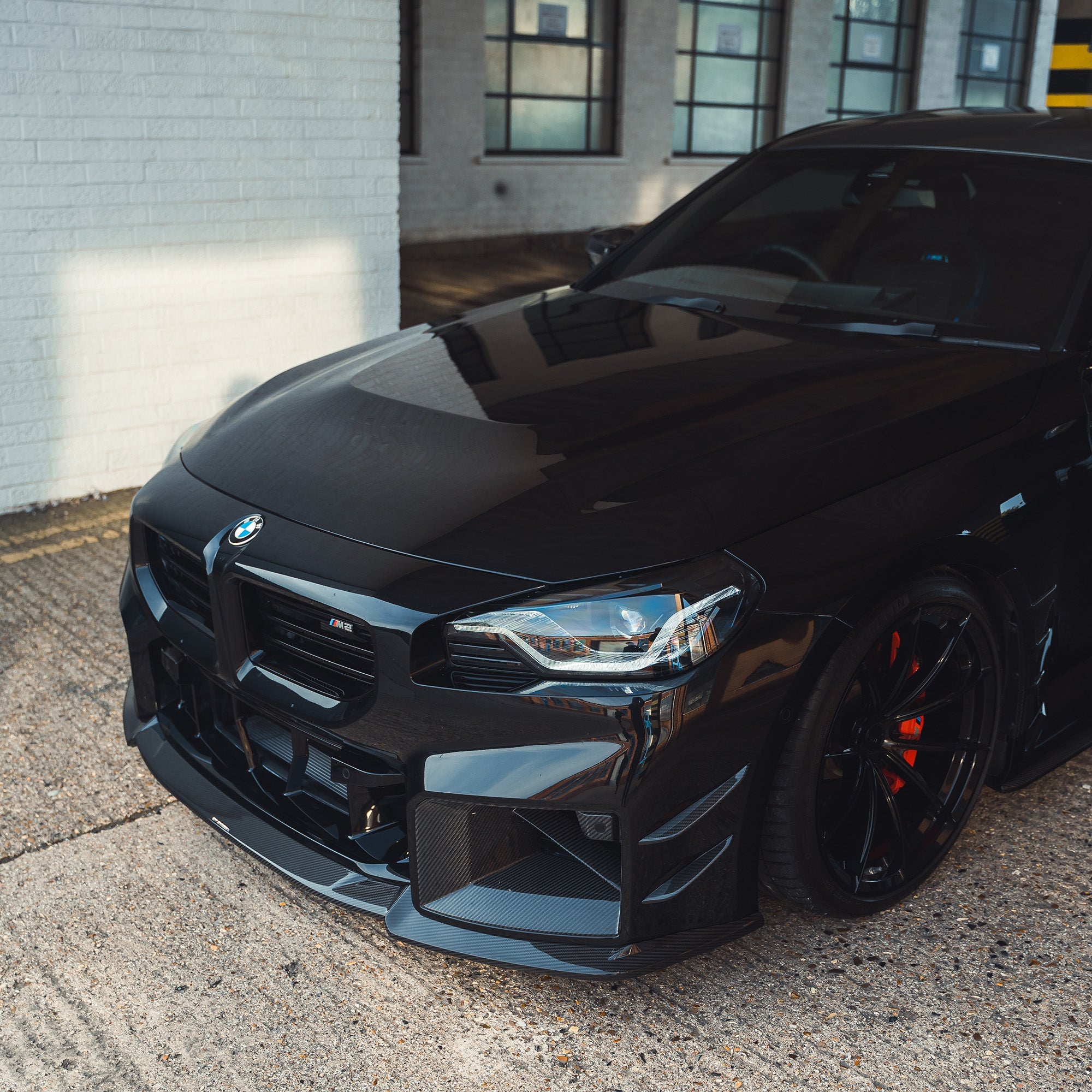 BMW G87 M2 CARBON FIBRE SPLITTER - CT DESIGN-Splitter-CT CARBON-CT Carbon - High-quality carbon fiber and gloss black aerodynamic parts for premium sports and luxury vehicles.