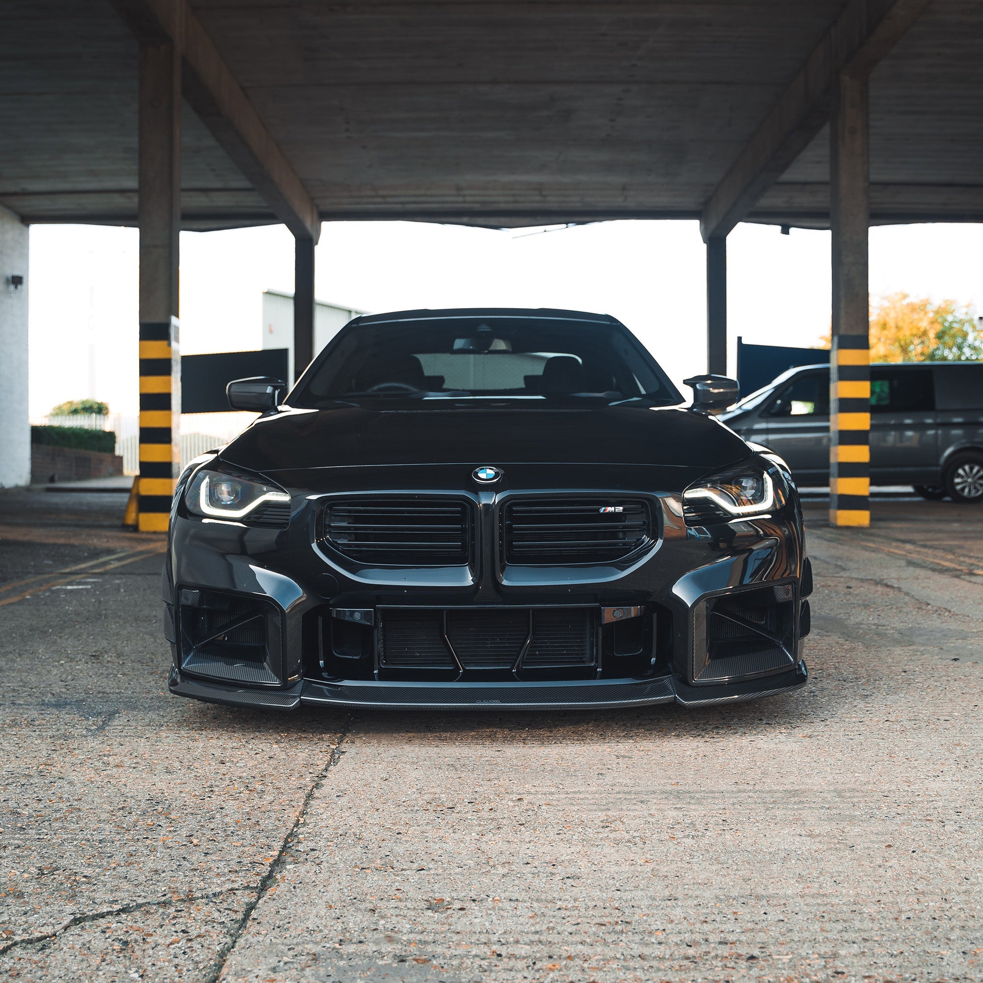 BMW G87 M2 CARBON FIBRE SPLITTER - CT DESIGN-Splitter-CT CARBON-CT Carbon - High-quality carbon fiber and gloss black aerodynamic parts for premium sports and luxury vehicles.