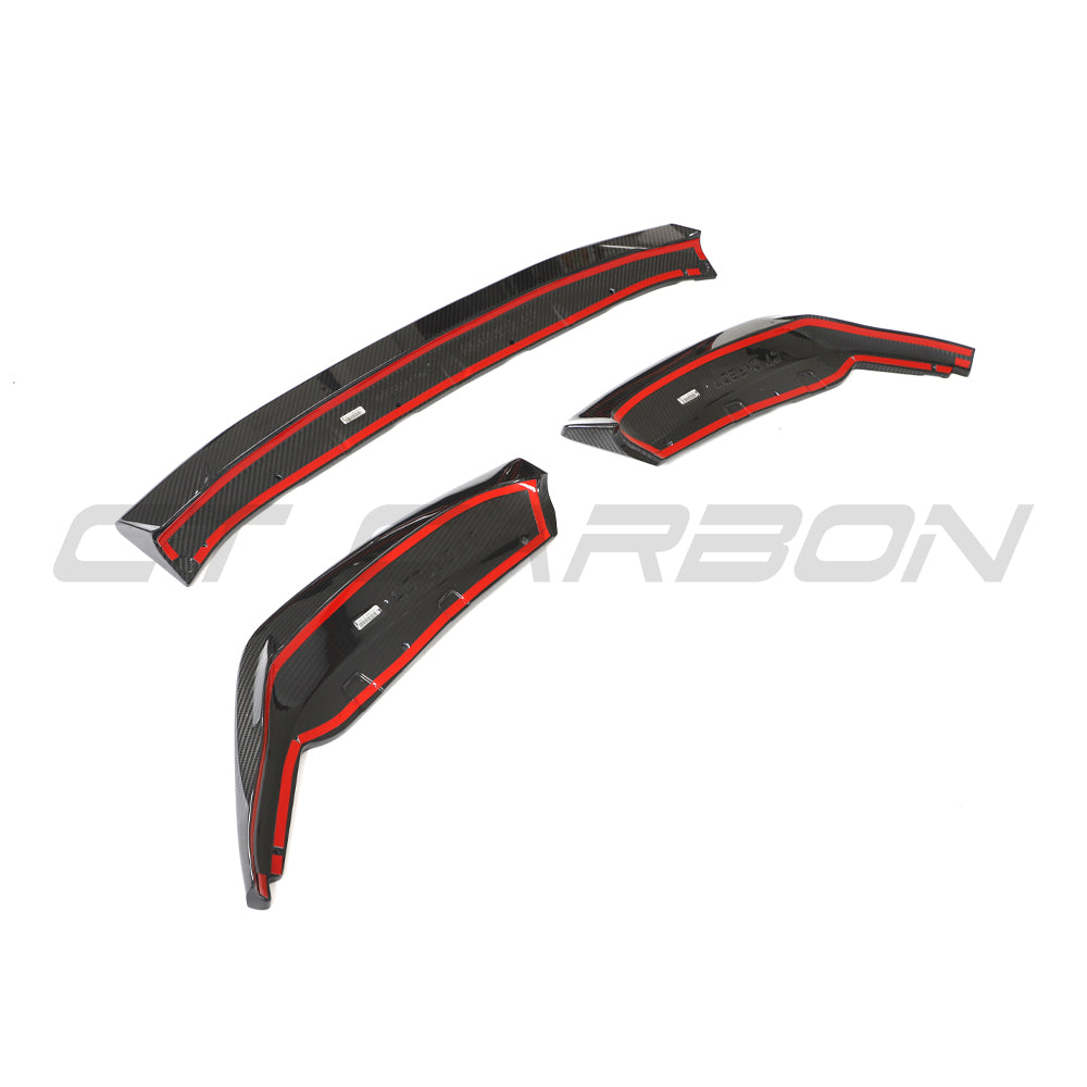 BMW G87 M2 CARBON FIBRE SPLITTER - CT DESIGN-Splitter-CT CARBON-CT Carbon - High-quality carbon fiber and gloss black aerodynamic parts for premium sports and luxury vehicles.