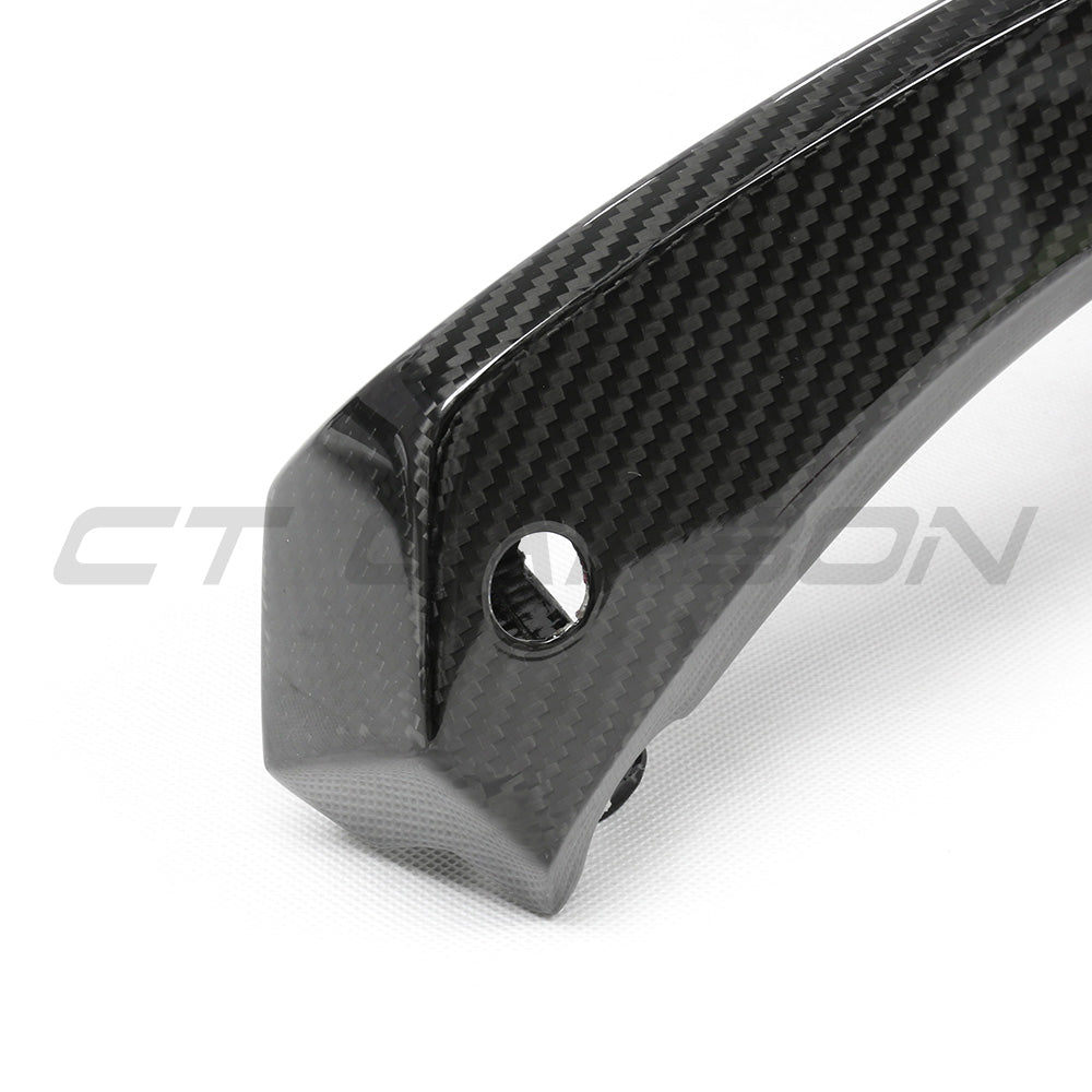 BMW G87 M2 CARBON FIBRE SPLITTER - MP STYLE-Splitter-CT CARBON-CT Carbon - High-quality carbon fiber and gloss black aerodynamic parts for premium sports and luxury vehicles.