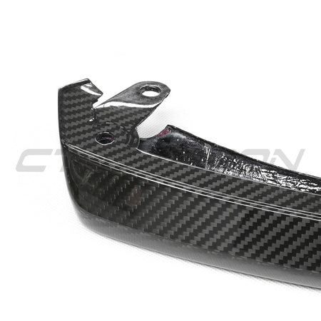 BMW G87 M2 CARBON FIBRE SPLITTER - MP STYLE-Splitter-CT CARBON-CT Carbon - High-quality carbon fiber and gloss black aerodynamic parts for premium sports and luxury vehicles.