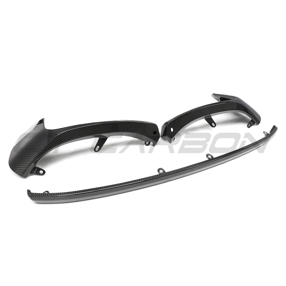BMW G87 M2 CARBON FIBRE SPLITTER - MP STYLE-Splitter-CT CARBON-CT Carbon - High-quality carbon fiber and gloss black aerodynamic parts for premium sports and luxury vehicles.