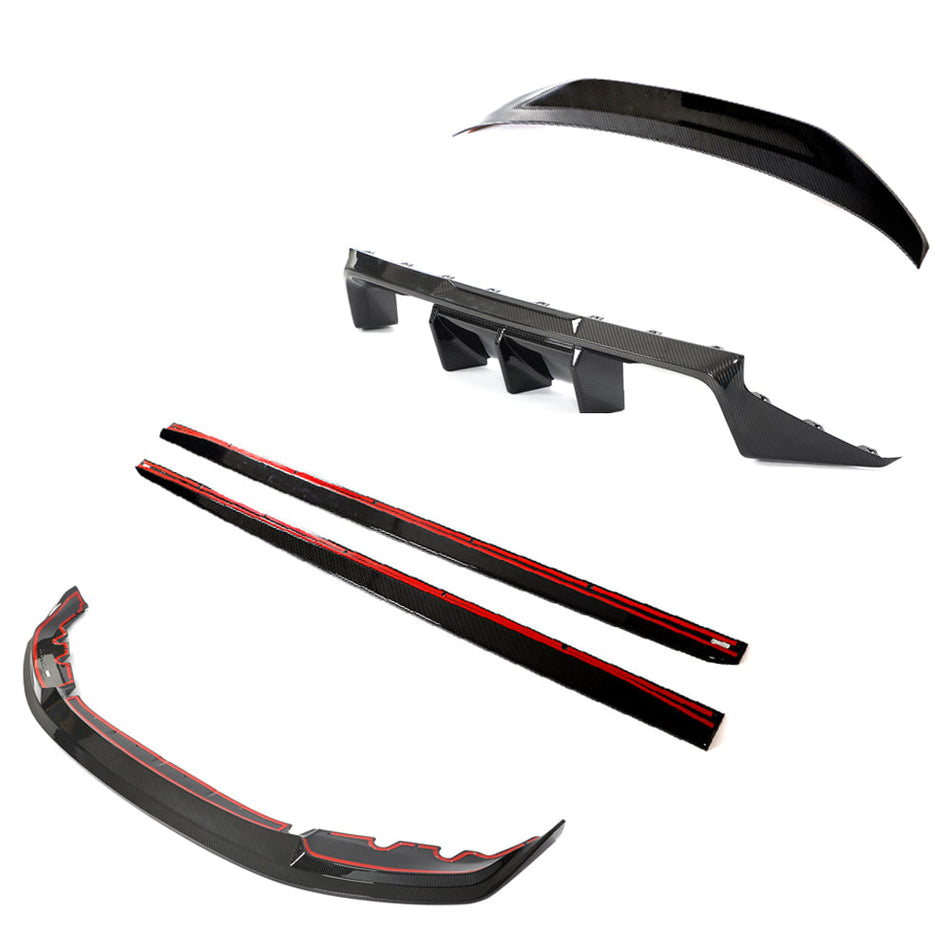 BMW G87 M2 FULL CARBON FIBRE KIT V3 - CT DESIGN-Kit-CT CARBON-CT Carbon - High-quality carbon fiber and gloss black aerodynamic parts for premium sports and luxury vehicles.
