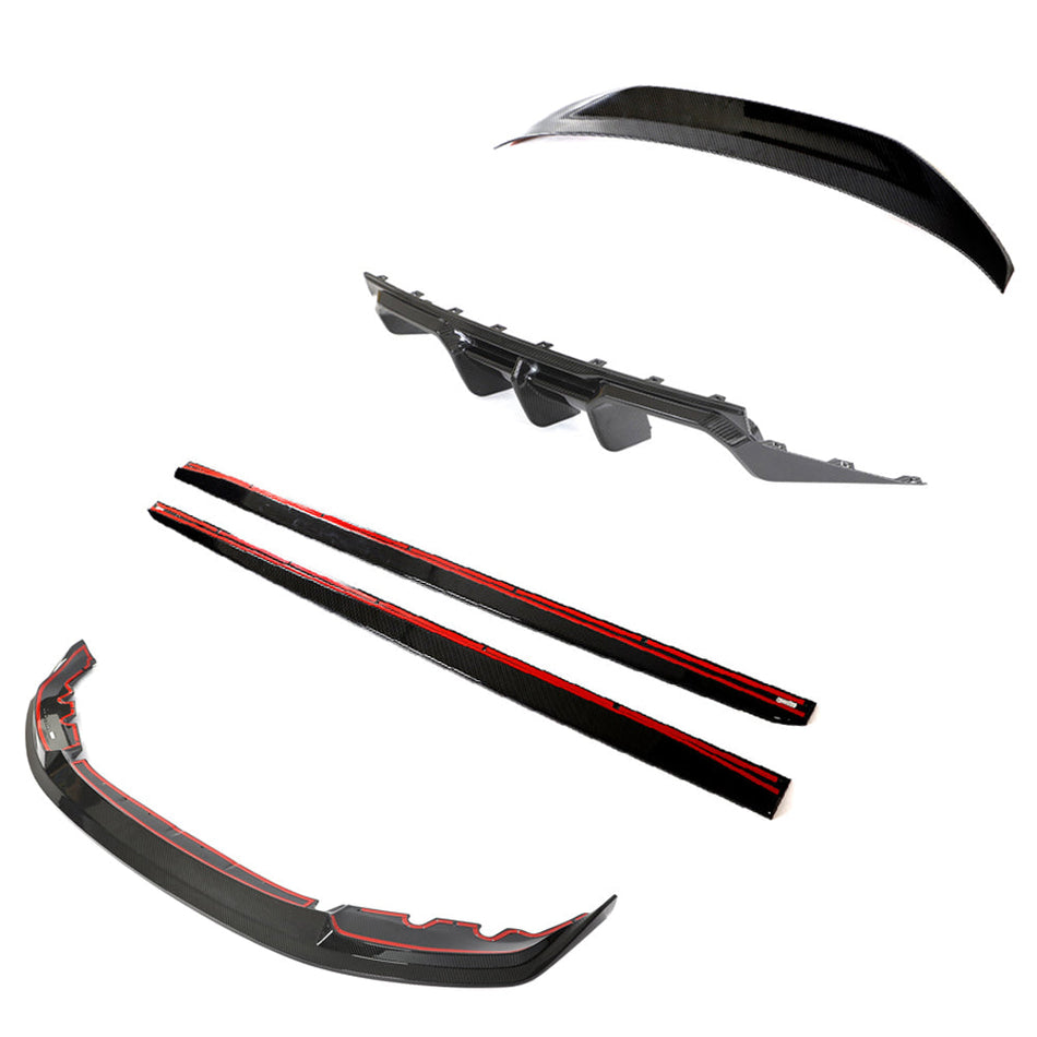 BMW G87 M2 FULL CARBON FIBRE KIT V4 - CT DESIGN-Kit-CT CARBON-CT Carbon - High-quality carbon fiber and gloss black aerodynamic parts for premium sports and luxury vehicles.