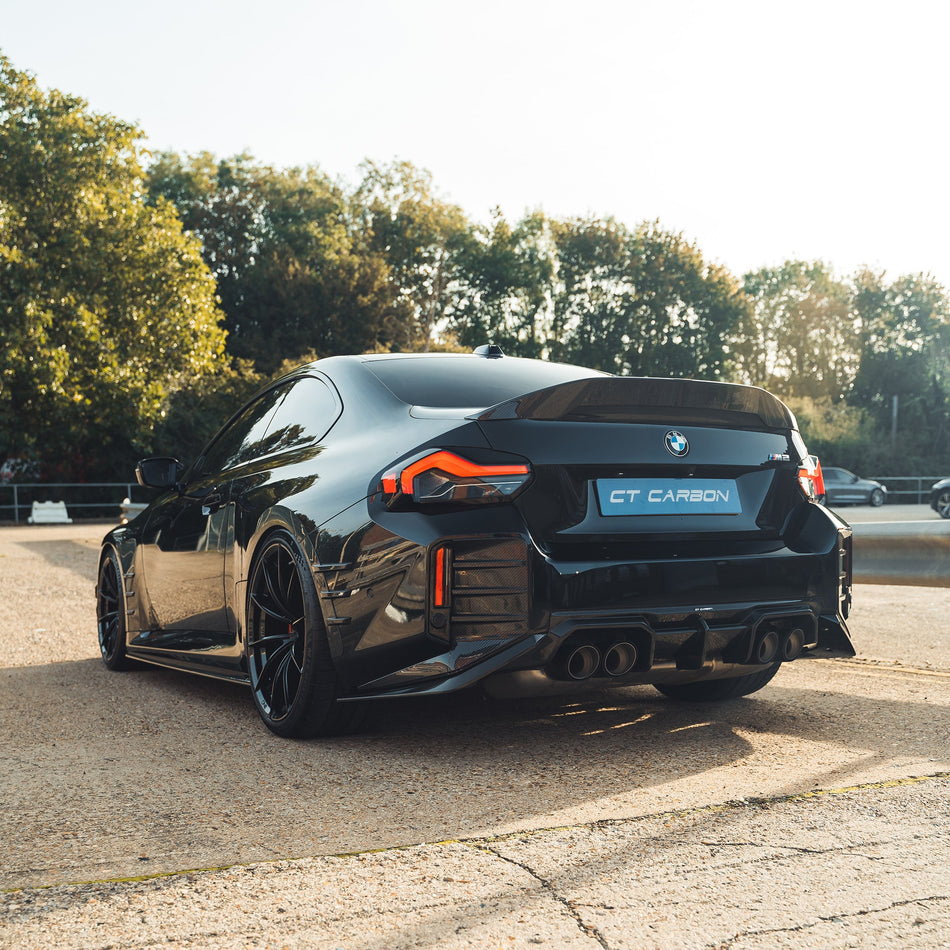 BMW G87 M2 / G42 2 SERIES 2022+ CARBON FIBRE SPOILER - CT DESIGN-Spoiler-CT CARBON-CT Carbon - High-quality carbon fiber and gloss black aerodynamic parts for premium sports and luxury vehicles.