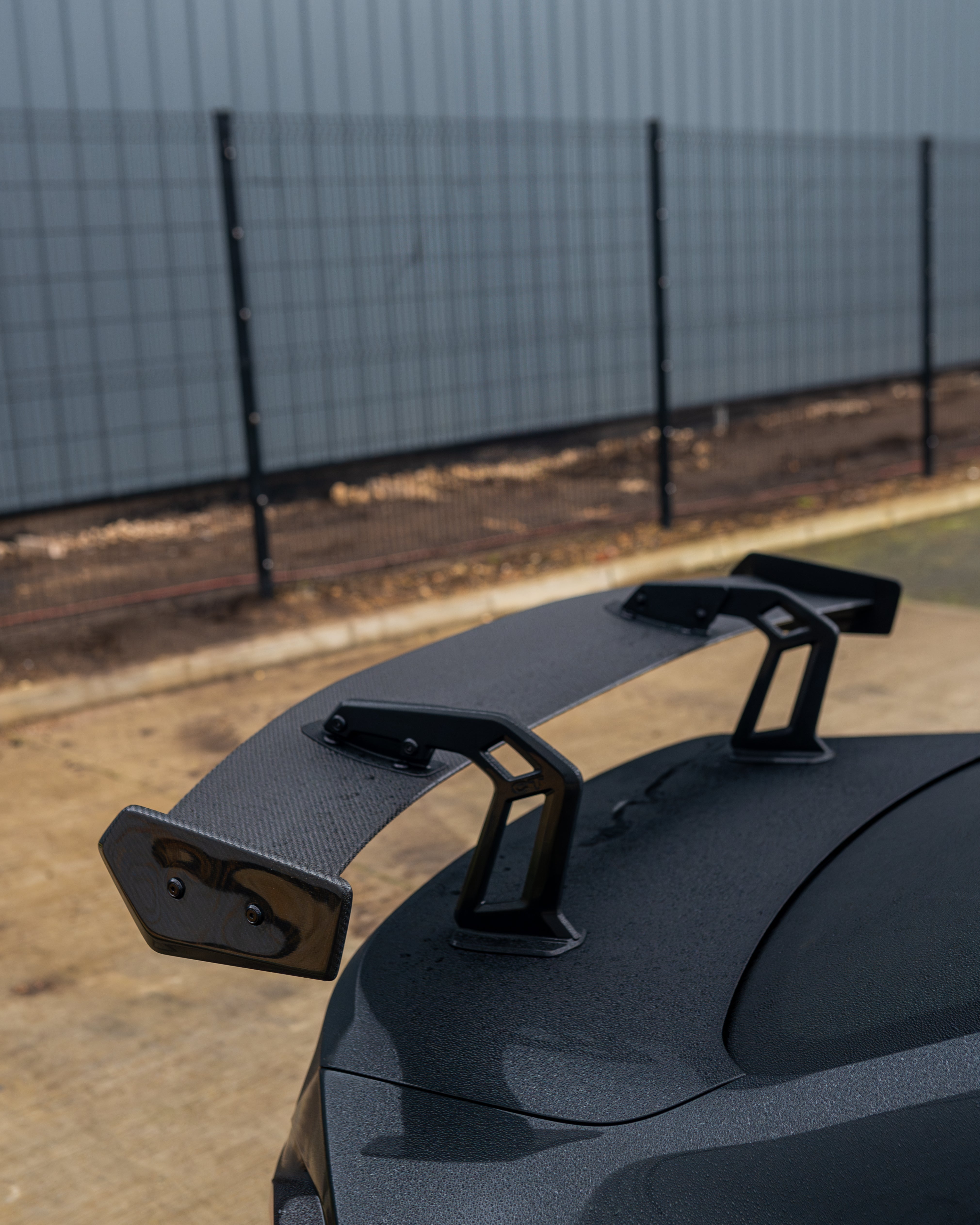 BMW G87 M2 & G42 2 SERIES CARBON FIBRE SWAN NECK WING - CT DESIGN-Spoiler-CT CARBON-CT Carbon - High-quality carbon fiber and gloss black aerodynamic parts for premium sports and luxury vehicles.