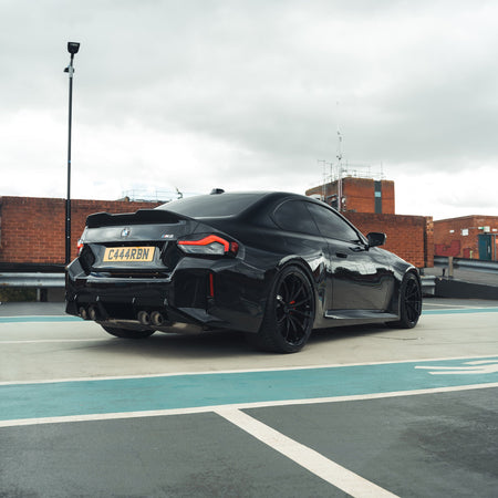 BMW G87 M2/G42 2 SERIES CARBON FIBRE SPOILER - MP STYLE-Spoiler-CT CARBON-CT Carbon - High-quality carbon fiber and gloss black aerodynamic parts for premium sports and luxury vehicles.