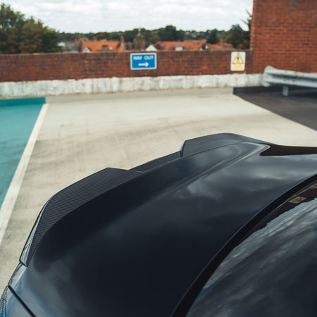 BMW G87 M2/G42 2 SERIES CARBON FIBRE SPOILER - MP STYLE-Spoiler-CT CARBON-CT Carbon - High-quality carbon fiber and gloss black aerodynamic parts for premium sports and luxury vehicles.