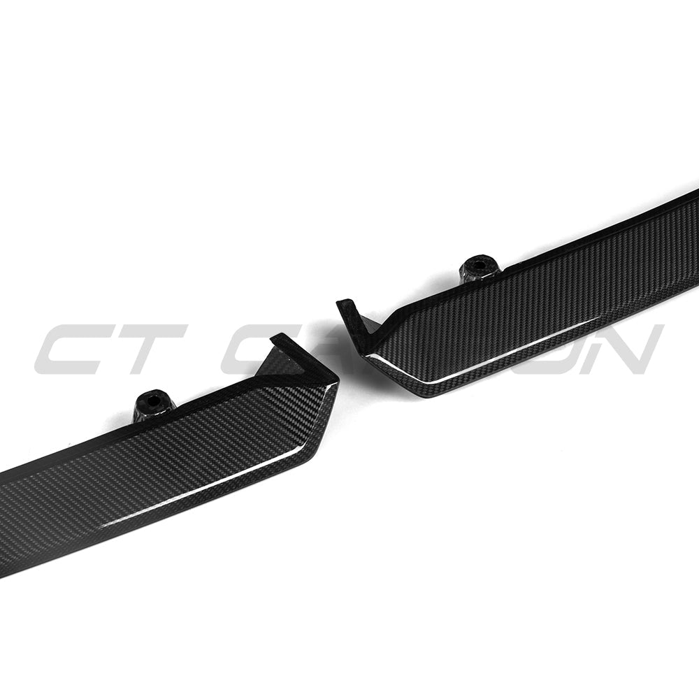 BMW G90/G99 M5 2024+ CARBON FIBRE SPLITTER - MP-Splitter-CT CARBON-CT Carbon - High-quality carbon fiber and gloss black aerodynamic parts for premium sports and luxury vehicles.