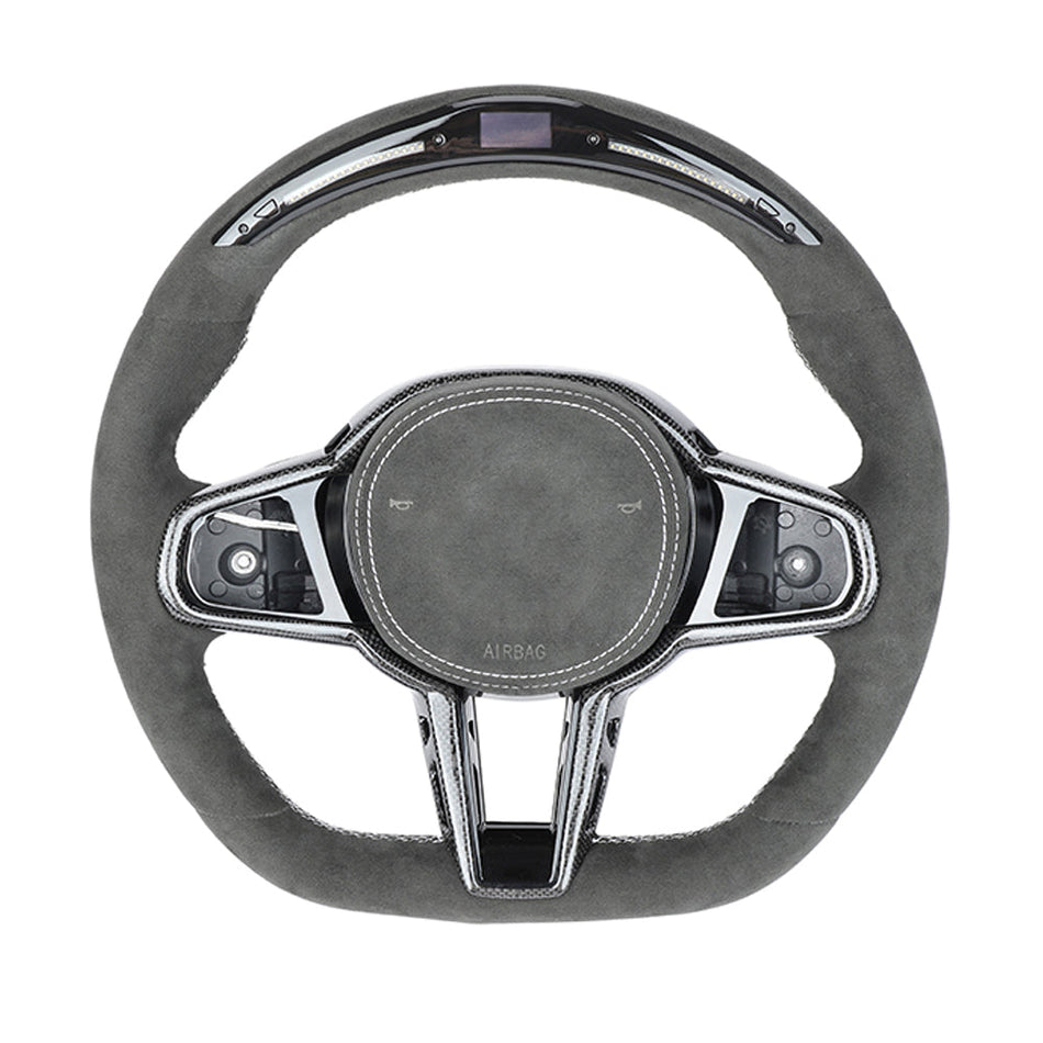 BMW GXX LCI ALCANTARA LED FLAT BOTTOM CUSTOM STEERING WHEEL