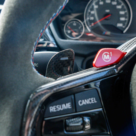 BMW Gxx CARBON FIBRE MAGNETIC SHIFTER PADDLES-Accessories-CT CARBON-CT Carbon - High-quality carbon fiber and gloss black aerodynamic parts for premium sports and luxury vehicles.