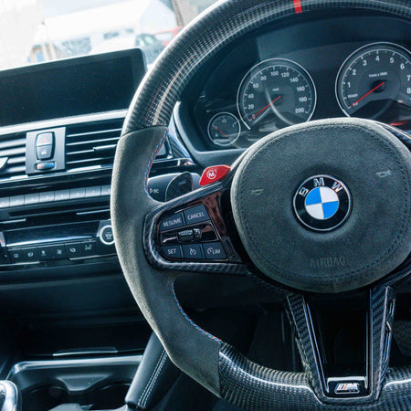 BMW Gxx CARBON FIBRE MAGNETIC SHIFTER PADDLES-Accessories-CT CARBON-CT Carbon - High-quality carbon fiber and gloss black aerodynamic parts for premium sports and luxury vehicles.