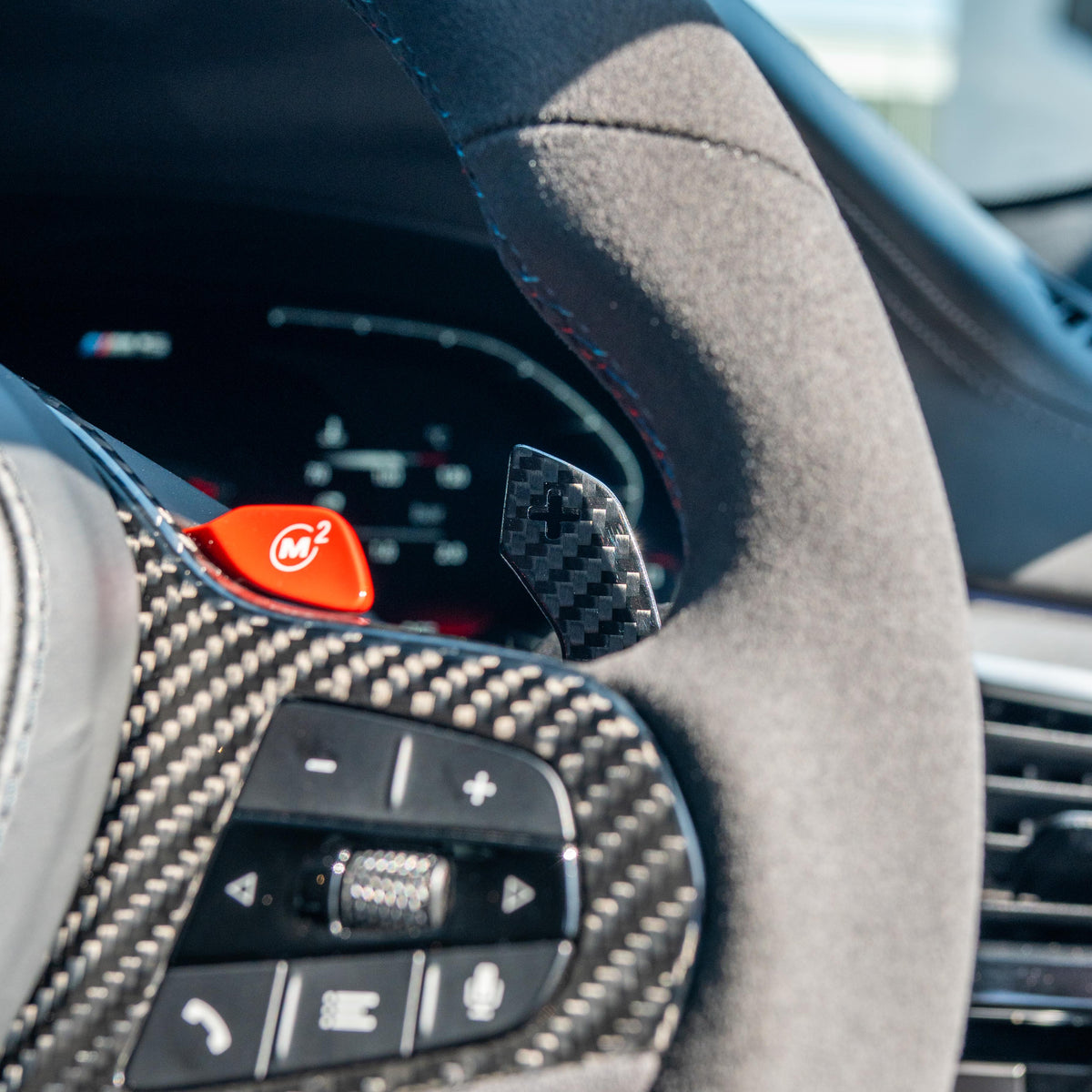 BMW Gxx CARBON FIBRE MAGNETIC SHIFTER PADDLES-Accessories-CT CARBON-CT Carbon - High-quality carbon fiber and gloss black aerodynamic parts for premium sports and luxury vehicles.