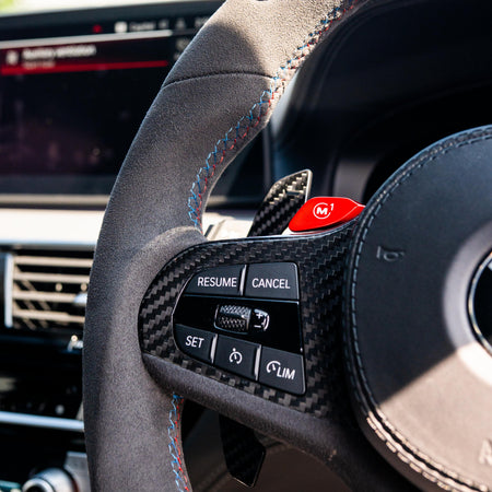 BMW Gxx CARBON FIBRE MAGNETIC SHIFTER PADDLES-Accessories-CT CARBON-CT Carbon - High-quality carbon fiber and gloss black aerodynamic parts for premium sports and luxury vehicles.