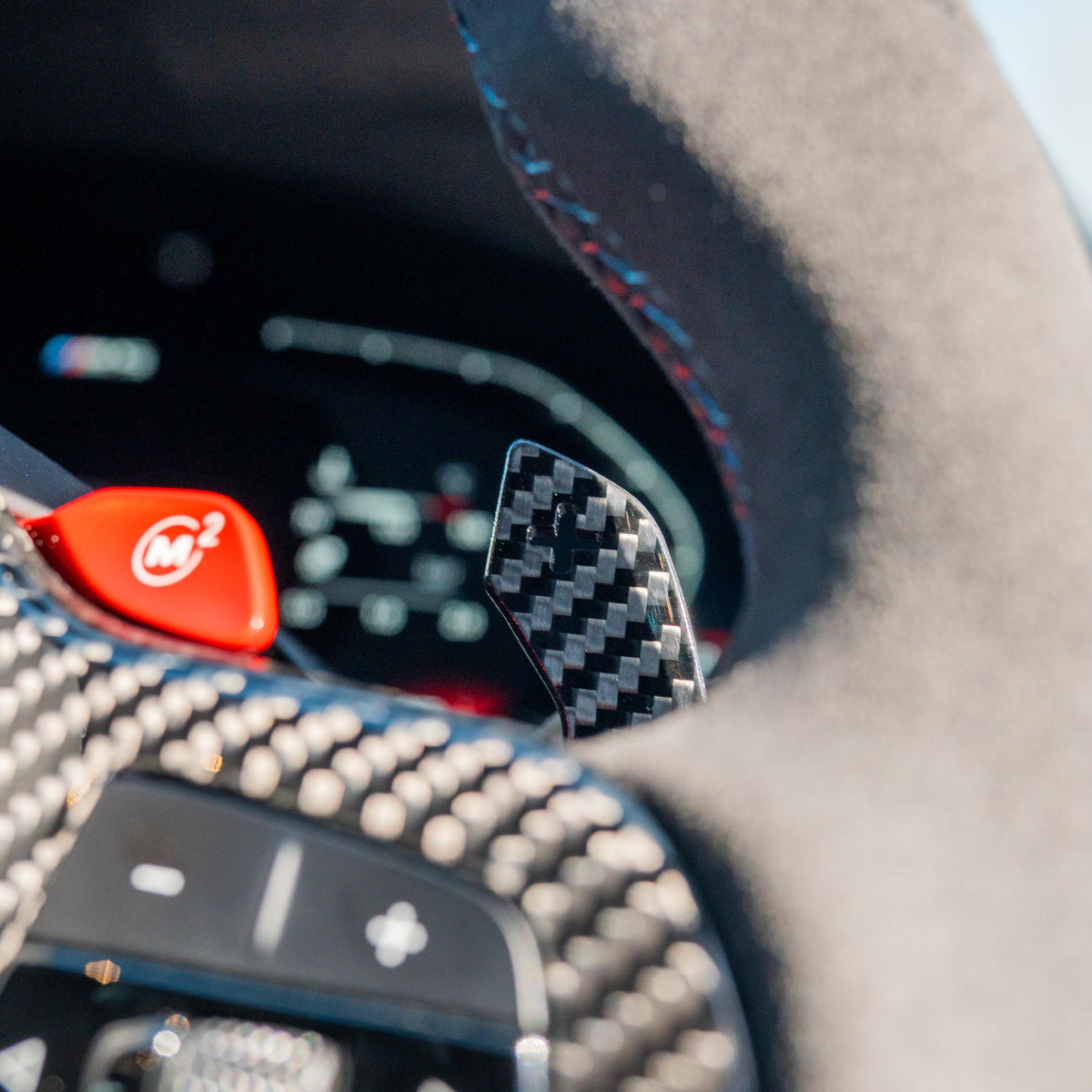 BMW Gxx CARBON FIBRE MAGNETIC SHIFTER PADDLES-Accessories-CT CARBON-CT Carbon - High-quality carbon fiber and gloss black aerodynamic parts for premium sports and luxury vehicles.