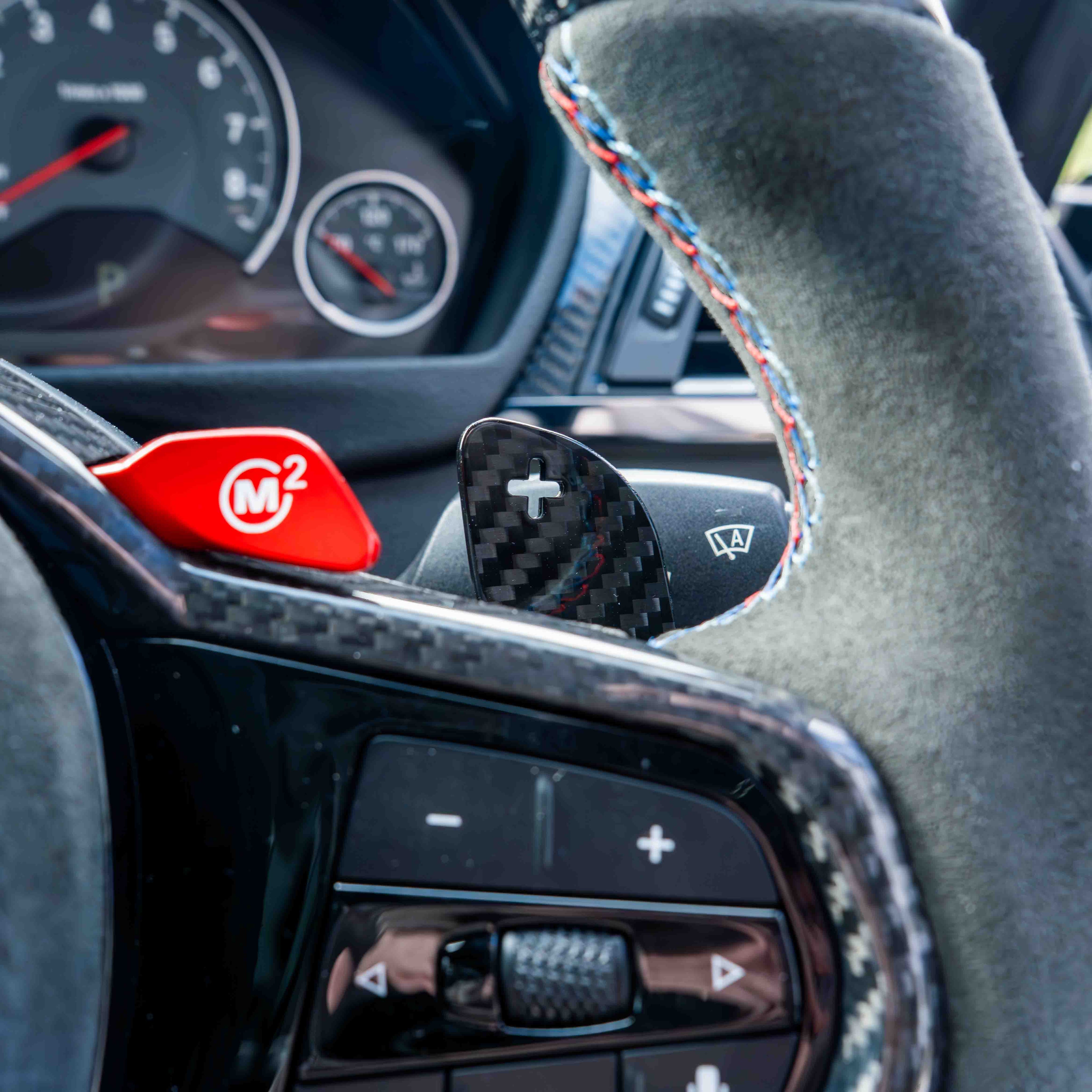 BMW Gxx CARBON FIBRE MAGNETIC SHIFTER PADDLES-Accessories-CT CARBON-CT Carbon - High-quality carbon fiber and gloss black aerodynamic parts for premium sports and luxury vehicles.