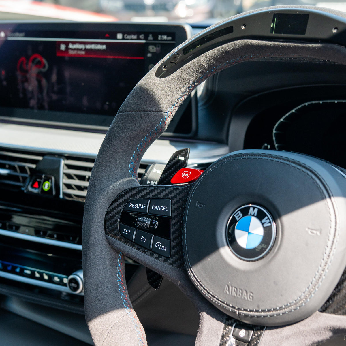 BMW Gxx CARBON FIBRE MAGNETIC SHIFTER PADDLES-Accessories-CT CARBON-CT Carbon - High-quality carbon fiber and gloss black aerodynamic parts for premium sports and luxury vehicles.