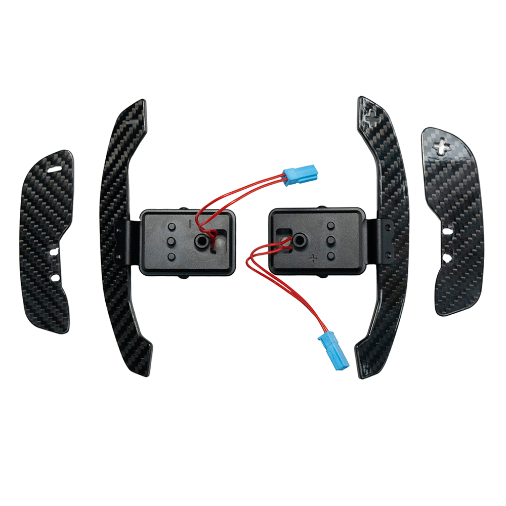 BMW Gxx CARBON FIBRE MAGNETIC SHIFTER PADDLES-Accessories-CT CARBON-CT Carbon - High-quality carbon fiber and gloss black aerodynamic parts for premium sports and luxury vehicles.