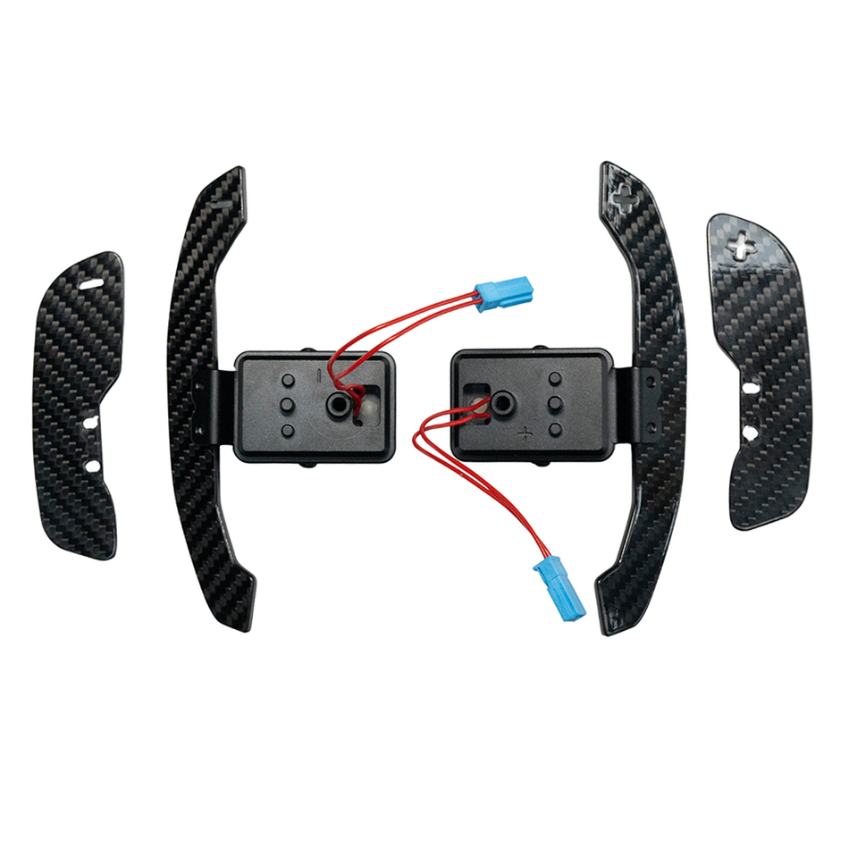 BMW Gxx CARBON FIBRE MAGNETIC SHIFTER PADDLES-Accessories-CT CARBON-CT Carbon - High-quality carbon fiber and gloss black aerodynamic parts for premium sports and luxury vehicles.
