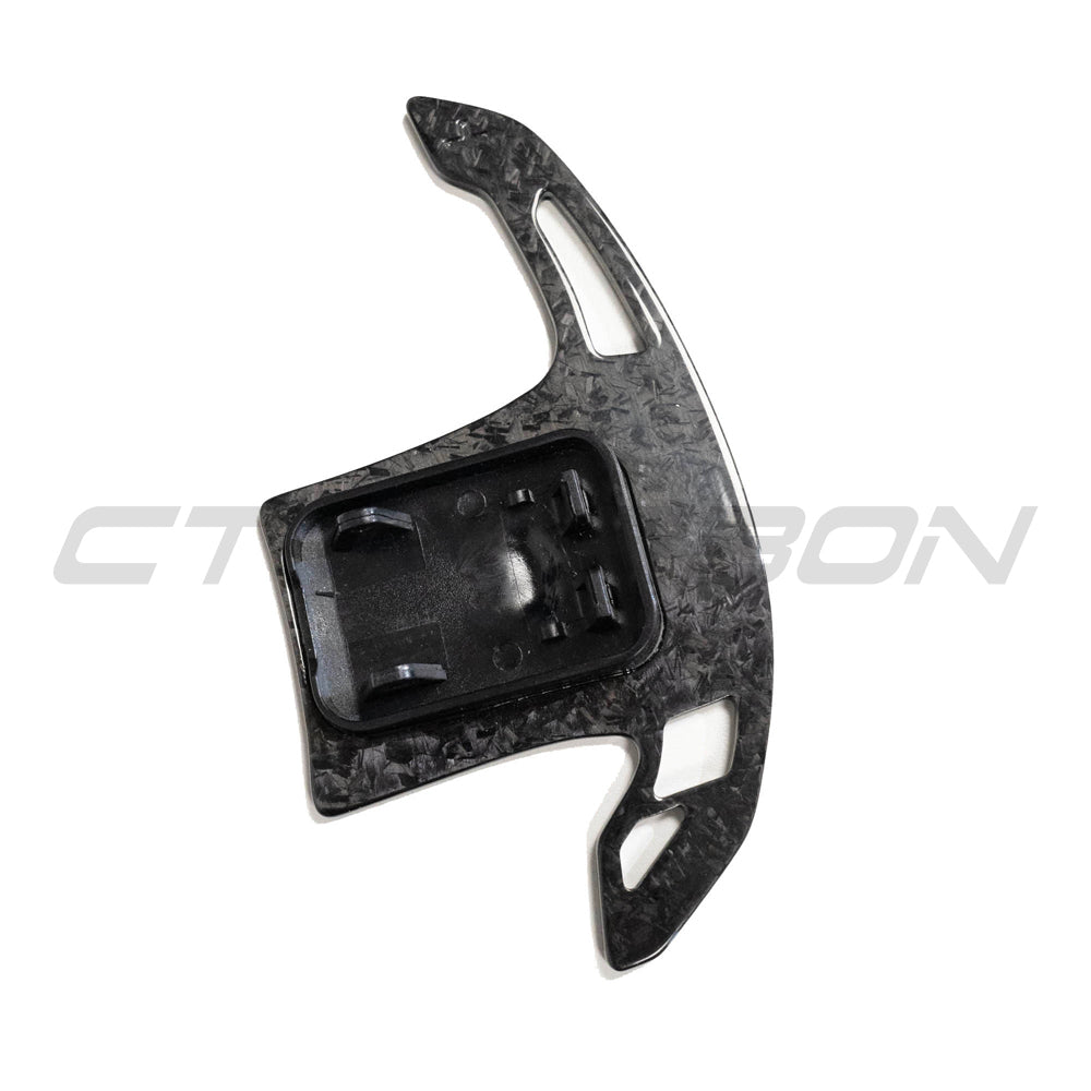 BMW Gxx FORGED CARBON FIBRE SHIFTER PADDLES-Accessories-CT CARBON-CT Carbon - High-quality carbon fiber and gloss black aerodynamic parts for premium sports and luxury vehicles.