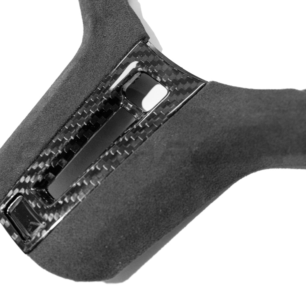 BMW Gxx M CAR CARBON FIBRE STEERING WHEEL TRIM - HEATING + ACC-Accessories-CT CARBON-CT Carbon - High-quality carbon fiber and gloss black aerodynamic parts for premium sports and luxury vehicles.