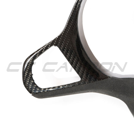 BMW Gxx M CAR CARBON FIBRE STEERING WHEEL TRIM - HEATING + ACC-Accessories-CT CARBON-CT Carbon - High-quality carbon fiber and gloss black aerodynamic parts for premium sports and luxury vehicles.