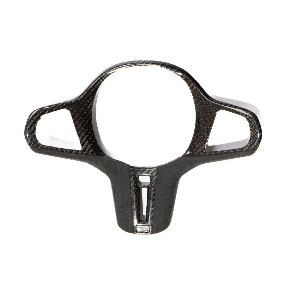 BMW Gxx M CAR CARBON FIBRE STEERING WHEEL TRIM - HEATING + ACC-Accessories-CT CARBON-CT Carbon - High-quality carbon fiber and gloss black aerodynamic parts for premium sports and luxury vehicles.