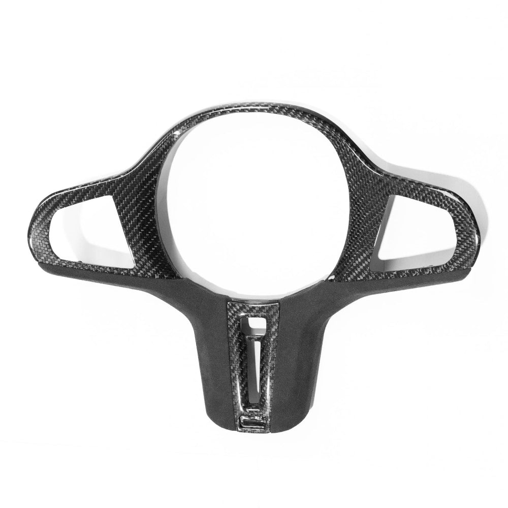 BMW Gxx M CAR CARBON FIBRE STEERING WHEEL TRIM - HEATING-Accessories-CT CARBON-CT Carbon - High-quality carbon fiber and gloss black aerodynamic parts for premium sports and luxury vehicles.