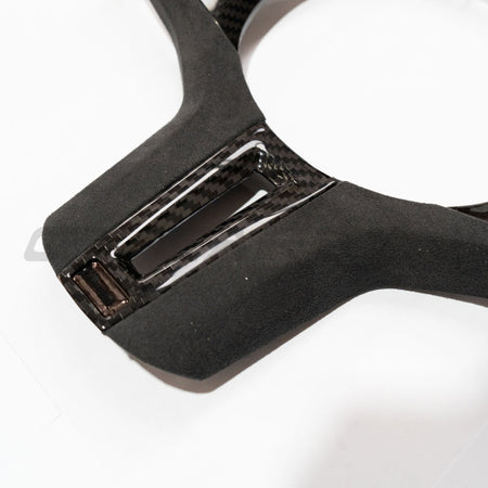BMW Gxx M/M-SPORT CARBON FIBRE STEERING WHEEL TRIM - ACC-Accessories-CT CARBON-CT Carbon - High-quality carbon fiber and gloss black aerodynamic parts for premium sports and luxury vehicles.