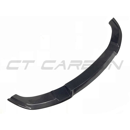 BMW M2 F87 N55(OG) CARBON FIBRE SPLITTER - M4 CS STYLE-Splitter-CT CARBON-CT Carbon - High-quality carbon fiber and gloss black aerodynamic parts for premium sports and luxury vehicles.