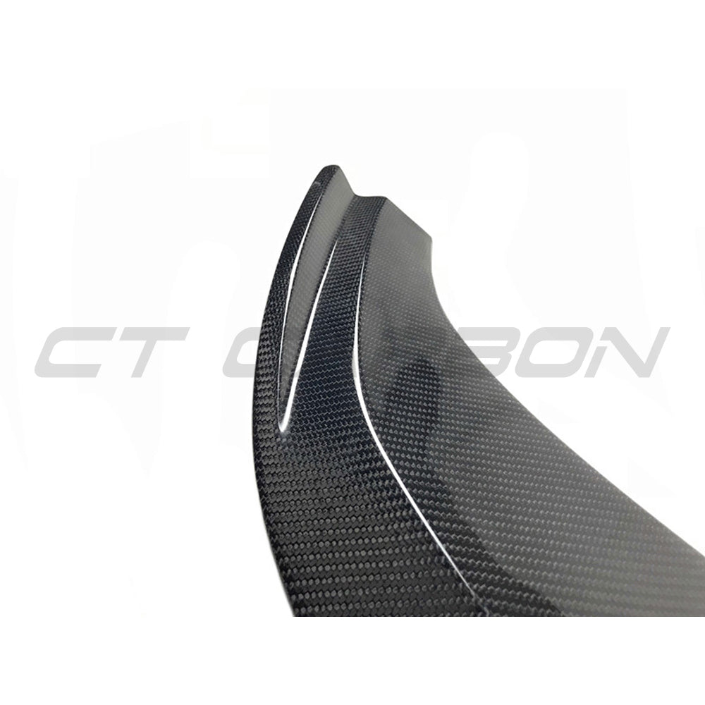 BMW M2 F87 N55(OG) CARBON FIBRE SPLITTER - M4 CS STYLE-Splitter-CT CARBON-CT Carbon - High-quality carbon fiber and gloss black aerodynamic parts for premium sports and luxury vehicles.