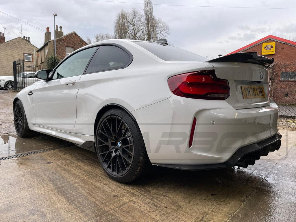 CT CARBON Diffuser BMW M2 / M2C F87 CARBON FIBRE DIFFUSER - V STYLE