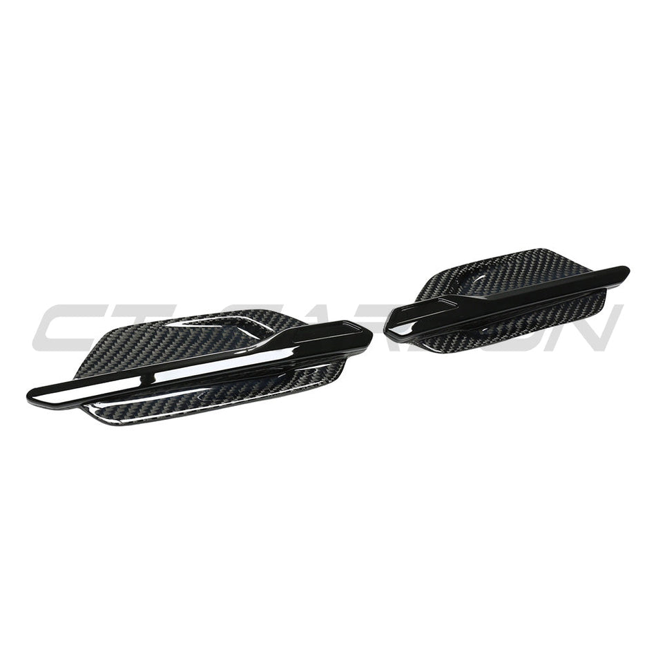 BMW M2 / M2C F87 CARBON FIBRE SIDE VENTS-Accessories-CT CARBON-CT Carbon - High-quality carbon fiber and gloss black aerodynamic parts for premium sports and luxury vehicles.