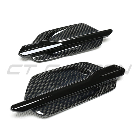 BMW M2 / M2C F87 CARBON FIBRE SIDE VENTS-Accessories-CT CARBON-CT Carbon - High-quality carbon fiber and gloss black aerodynamic parts for premium sports and luxury vehicles.