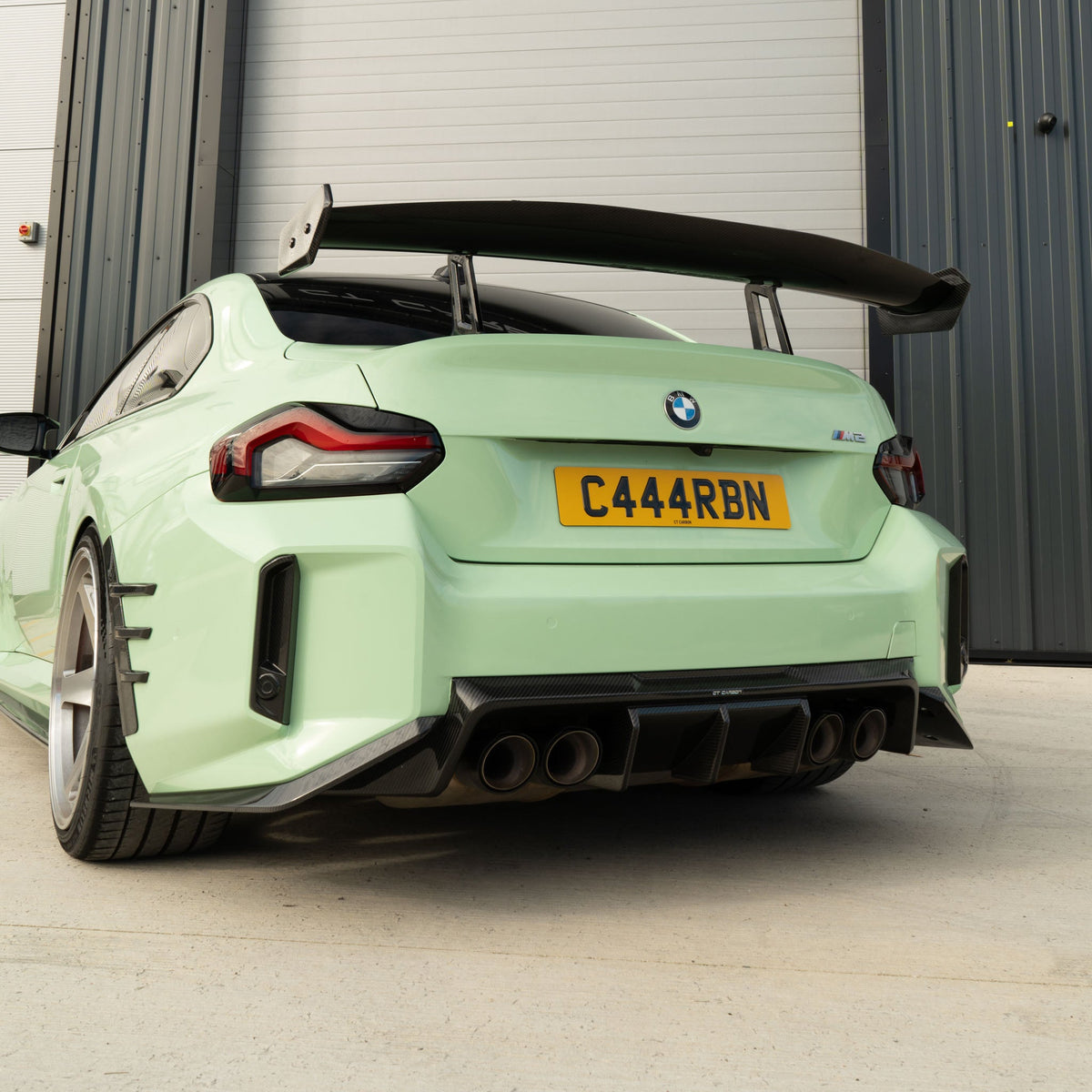 BMW M2, M3, M4 G87/G80/G81/G82/G83 CARBON EXHAUST TIPS - STAINLESS (SET OF 4)-Exhaust Tips-CT CARBON-CT Carbon - High-quality carbon fiber and gloss black aerodynamic parts for premium sports and luxury vehicles.