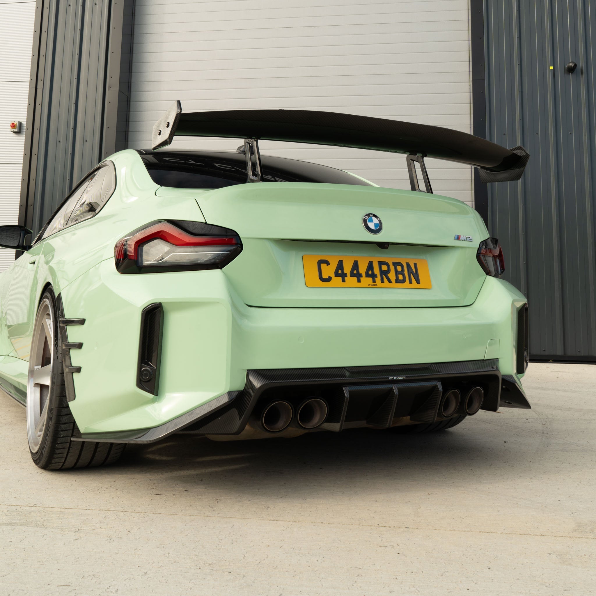 BMW M2, M3, M4 G87/G80/G81/G82/G83 CARBON EXHAUST TIPS - STAINLESS (SET OF 4)-Exhaust Tips-CT CARBON-CT Carbon - High-quality carbon fiber and gloss black aerodynamic parts for premium sports and luxury vehicles.