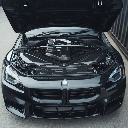BMW M2 M3 & M4 G87/G80/G81/G82/G83 CARBON FIBRE AIR INTAKE COVER-Accessories-CT CARBON-CT Carbon - High-quality carbon fiber and gloss black aerodynamic parts for premium sports and luxury vehicles.