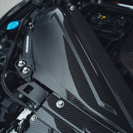 BMW M2 M3 & M4 G87/G80/G81/G82/G83 CARBON FIBRE ENGINE DRESS UP KIT-Accessories-CT CARBON-CT Carbon - High-quality carbon fiber and gloss black aerodynamic parts for premium sports and luxury vehicles.