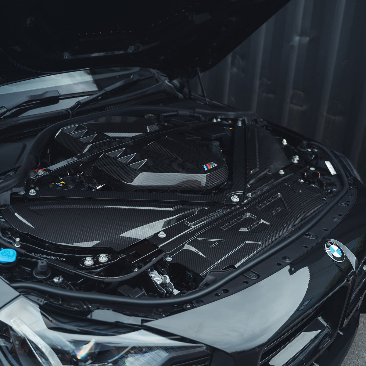 BMW M2 M3 & M4 G87/G80/G81/G82/G83 CARBON FIBRE SLAM PANEL COVER-Accessories-CT CARBON-CT Carbon - High-quality carbon fiber and gloss black aerodynamic parts for premium sports and luxury vehicles.