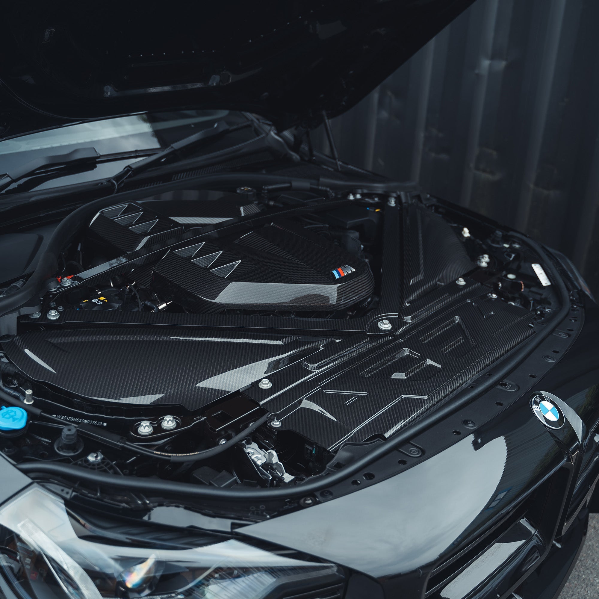 BMW M2 M3 & M4 G87/G80/G81/G82/G83 CARBON FIBRE SLAM PANEL COVER-Accessories-CT CARBON-CT Carbon - High-quality carbon fiber and gloss black aerodynamic parts for premium sports and luxury vehicles.