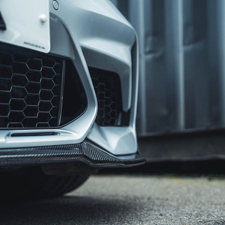 BMW M2C F87 CARBON FIBRE SPLITTER - CS STYLE-Splitter-CT CARBON-CT Carbon - High-quality carbon fiber and gloss black aerodynamic parts for premium sports and luxury vehicles.