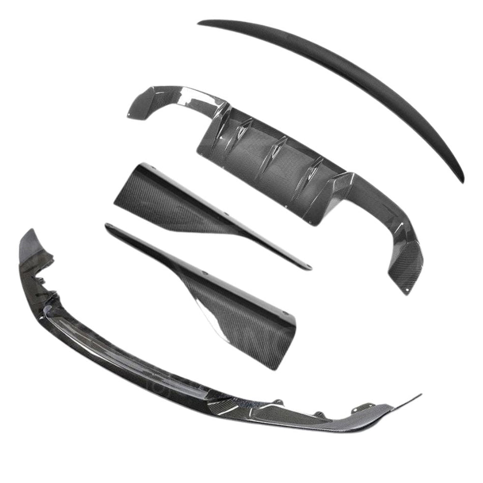 BMW M2C F87 FULL CARBON FIBRE KIT - CS STYLE-Kit-CT CARBON-CT Carbon - High-quality carbon fiber and gloss black aerodynamic parts for premium sports and luxury vehicles.