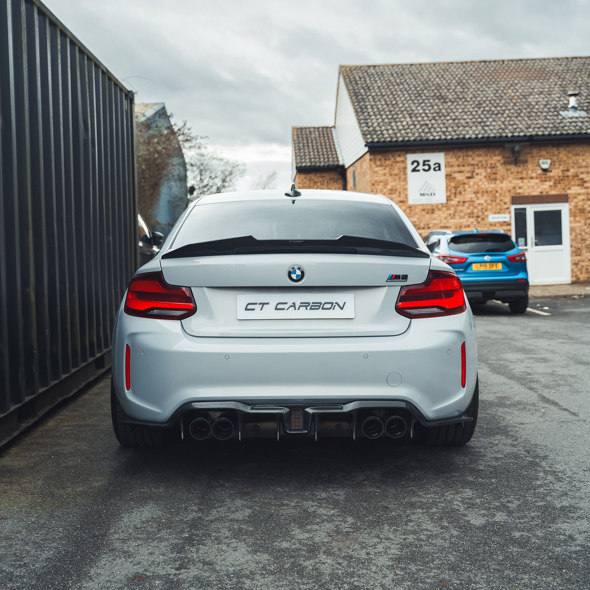 BMW M2/M2C F87 AGGRESSIVE CARBON FIBRE DIFFUSER-Diffuser-CT CARBON-CT Carbon - High-quality carbon fiber and gloss black aerodynamic parts for premium sports and luxury vehicles.