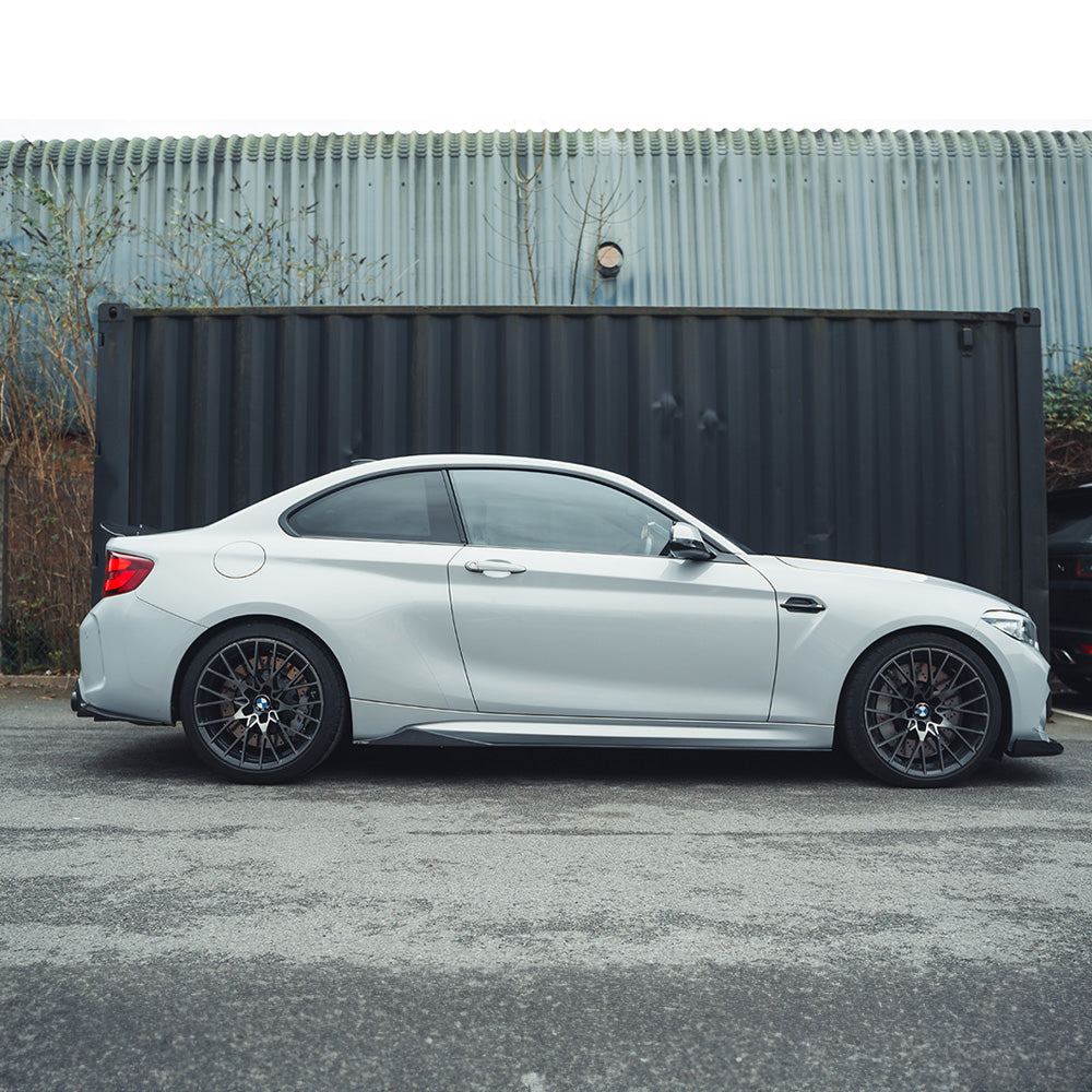 BMW M2/M2C F87 AGGRESSIVE CARBON FIBRE DIFFUSER-Diffuser-CT CARBON-CT Carbon - High-quality carbon fiber and gloss black aerodynamic parts for premium sports and luxury vehicles.