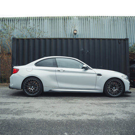 BMW M2/M2C F87 AGGRESSIVE CARBON FIBRE DIFFUSER-Diffuser-CT CARBON-CT Carbon - High-quality carbon fiber and gloss black aerodynamic parts for premium sports and luxury vehicles.